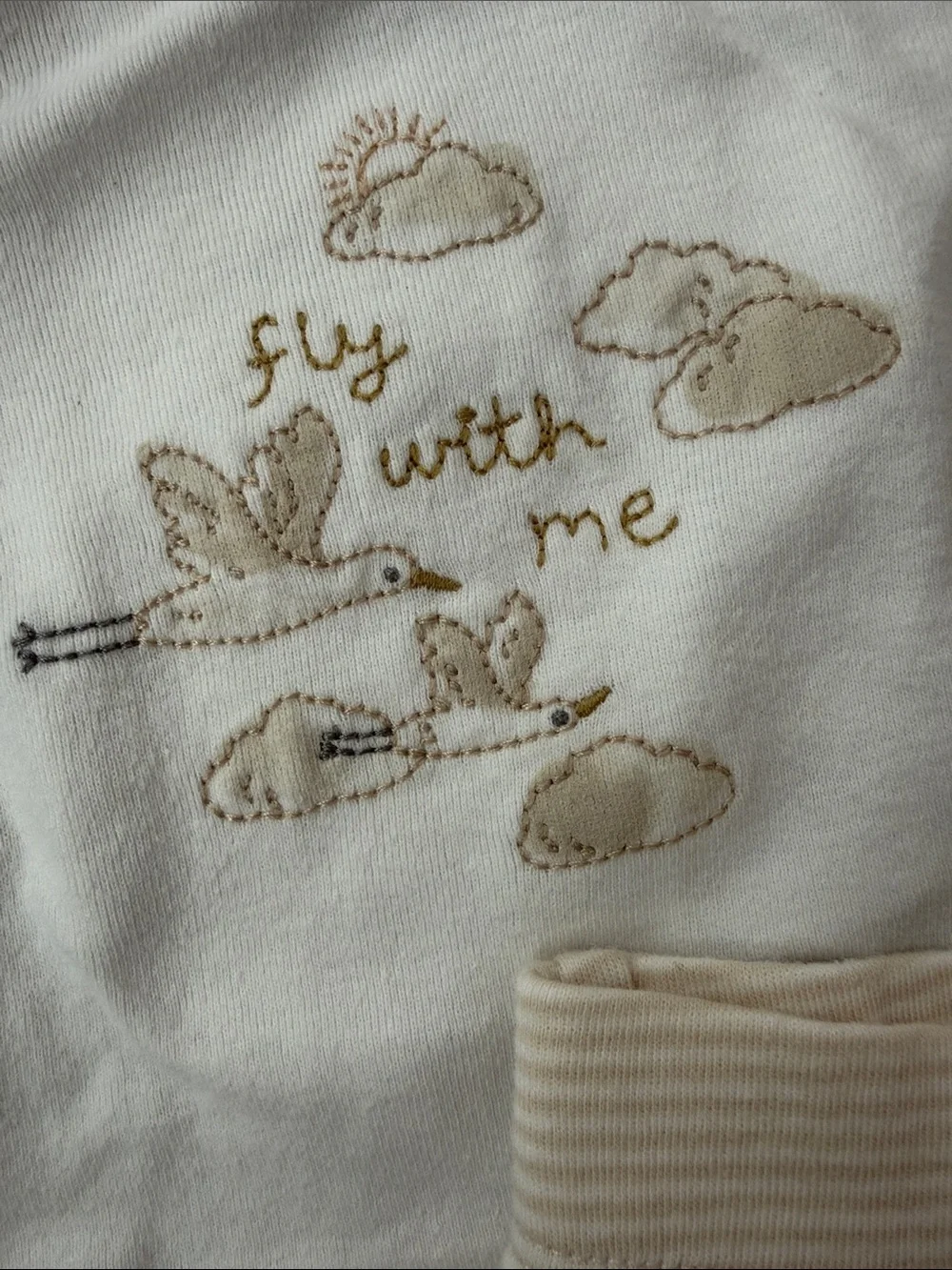 Carter's Cream and Beige Baby Matching Set - Hat, Top, Pants, Socks